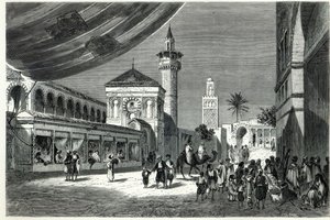 Un bazar a Tunisi da Emile Theodore Therond